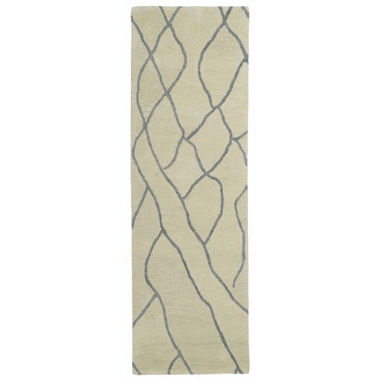 Kaleen Casablanca Collection Light Ivory Throw Rug 2' x 3'