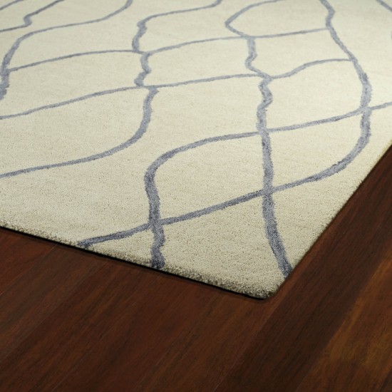 Kaleen Casablanca Collection Light Ivory Area Rug 4' x 6'