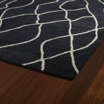 Kaleen Casablanca Collection Dark Charcoal Throw Rug 2' x 3'