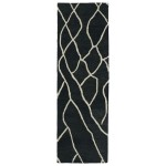 Kaleen Casablanca Collection Dark Charcoal Throw Rug 2' x 3'