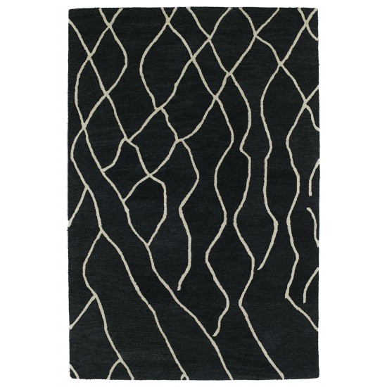 Kaleen Casablanca Collection Dark Charcoal Runner 2'6" x 8'