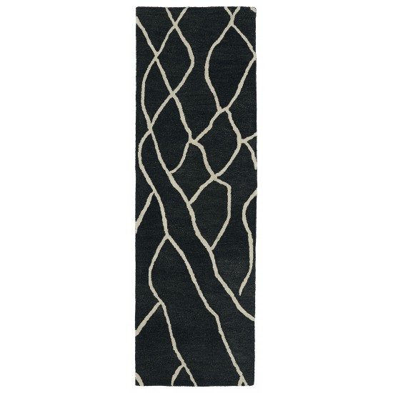 Kaleen Casablanca Collection Dark Charcoal Area Rug 4' x 6'