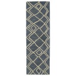 Kaleen Casablanca Collection Dark Blue Runner 2'6" x 8'