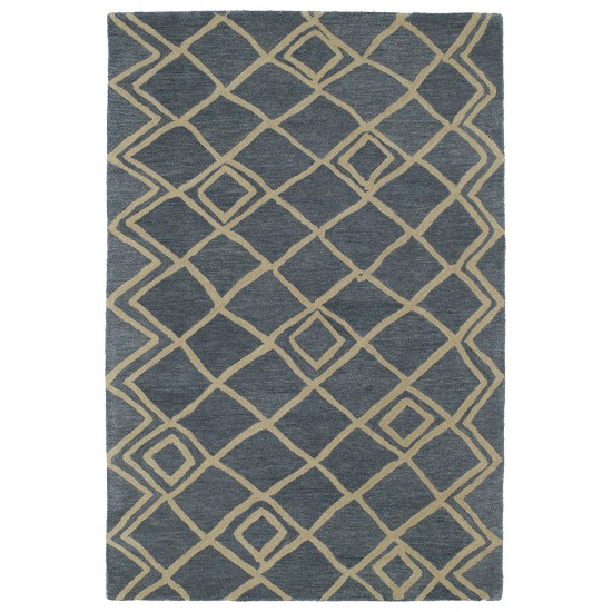 Kaleen Casablanca Collection Dark Blue Runner 3' x 10'