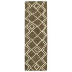 Kaleen Casablanca Collection Dark Brown Throw Rug 2' x 3'