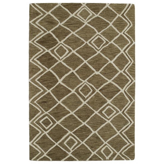 Kaleen Casablanca Collection Dark Brown Runner 2'6" x 8'