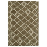 Kaleen Casablanca Collection Dark Brown Area Rug 4' x 6'
