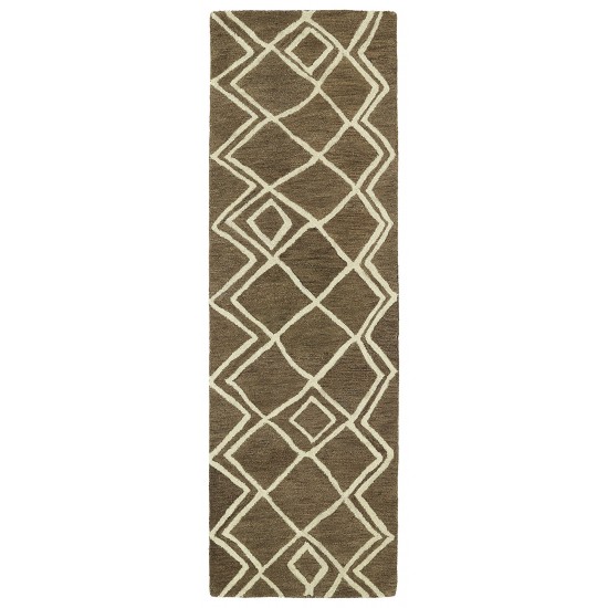 Kaleen Casablanca Collection Dark Brown Area Rug 4' x 6'