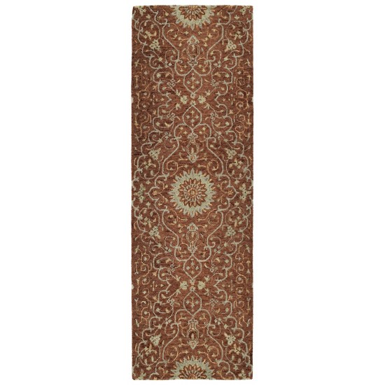 Kaleen Chancellor Collection Dark Brick Area Rug 4' x 6'