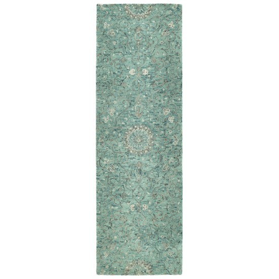 Kaleen Chancellor Collection Dark Turquoise Throw Rug 2' x 3'