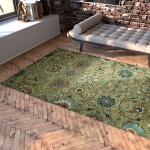 Kaleen Chancellor Collection Dark Sage Throw Rug 2' x 3'