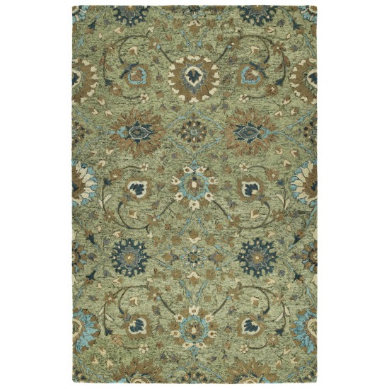 Kaleen Chancellor Collection Dark Sage Runner 2'6" x 8'