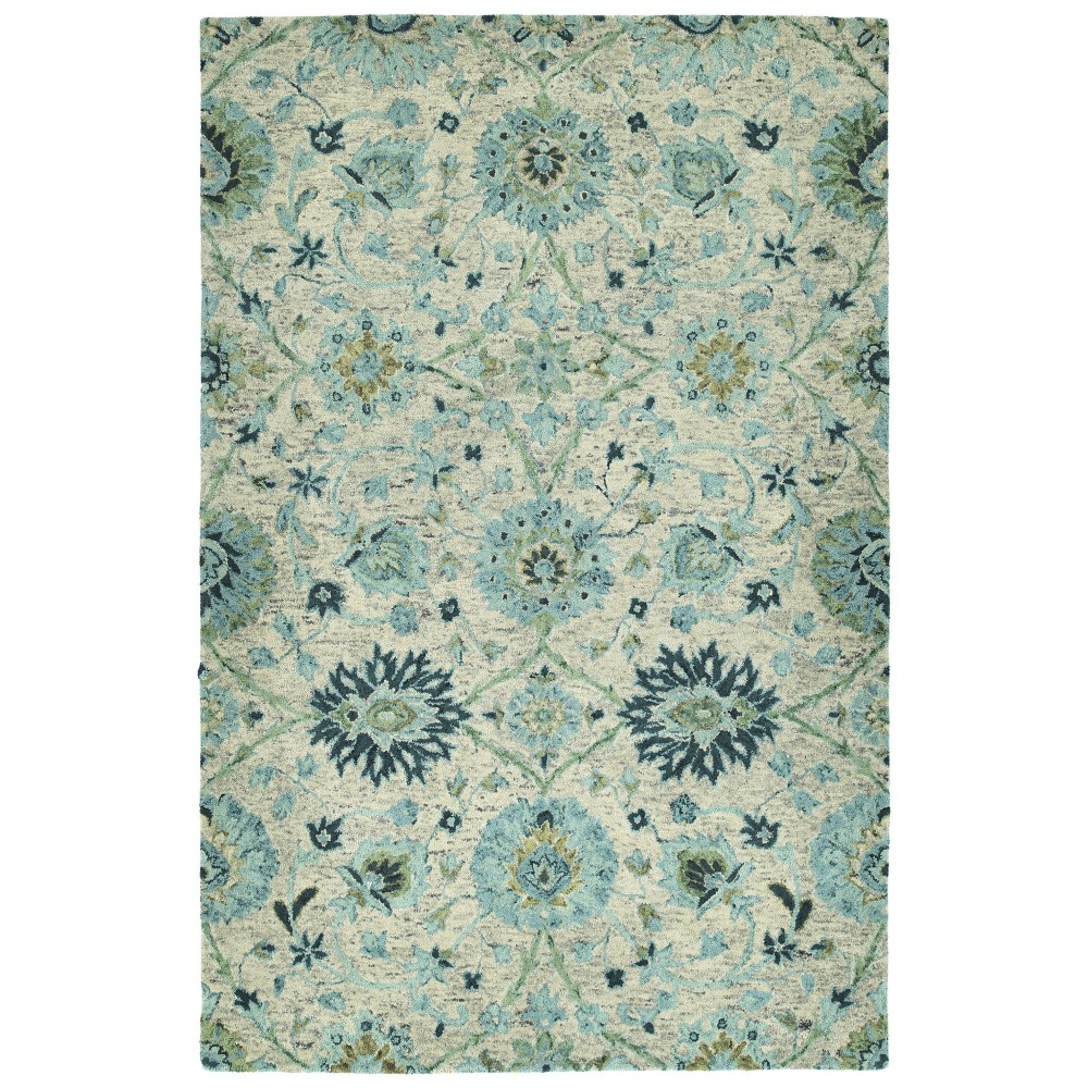 Kaleen Chancellor Collection Light Turquoise Throw Rug 2' x 3'