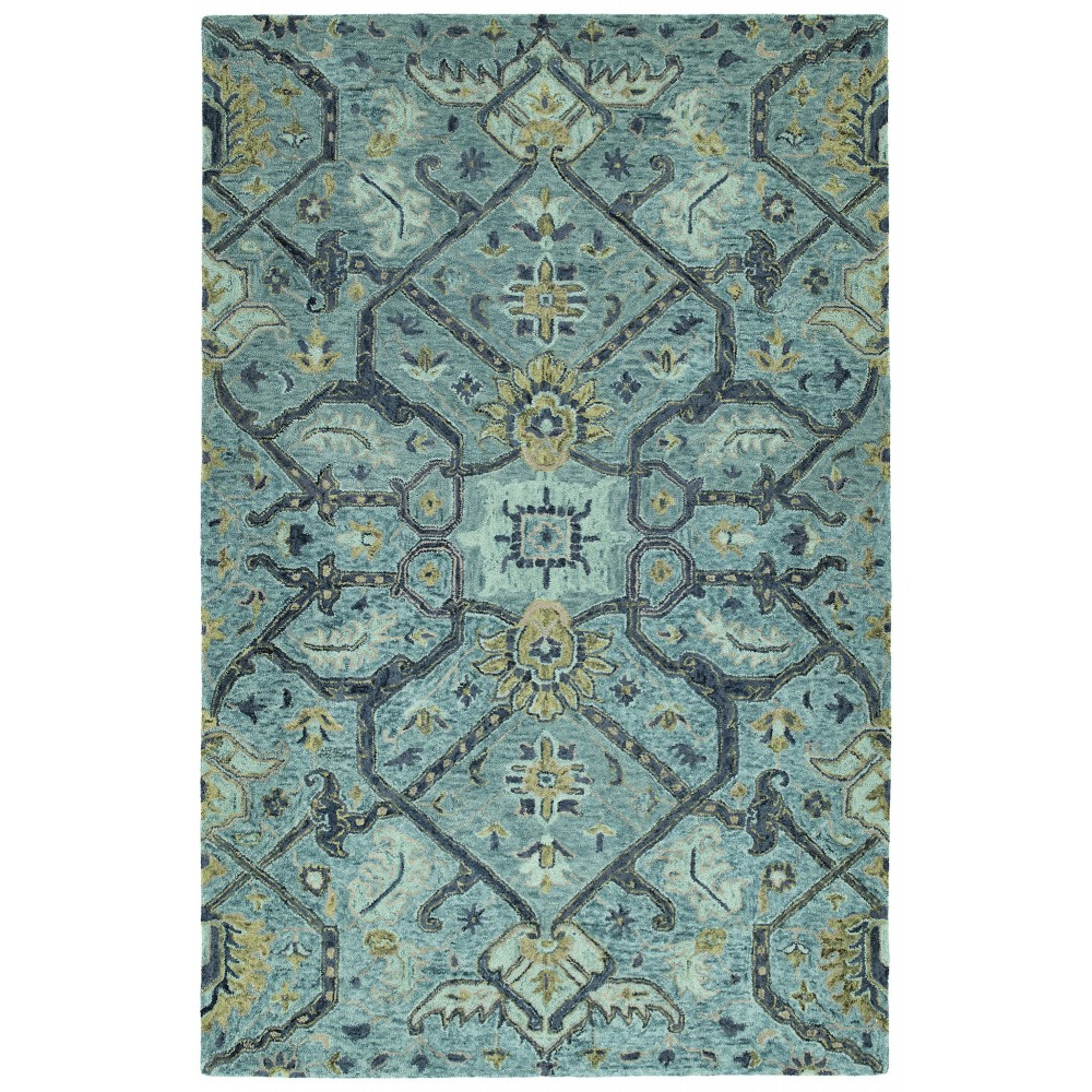 Kaleen Chancellor Collection Bright Blue Throw Rug 2' x 3'