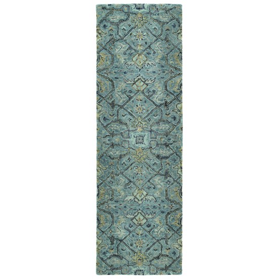 Kaleen Chancellor Collection Bright Blue Throw Rug 2' x 3'