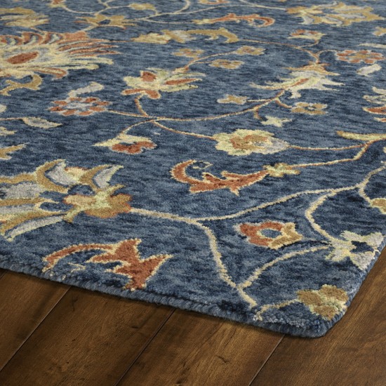 Kaleen Chancellor Collection Denim Brick Throw Rug 2' x 3'