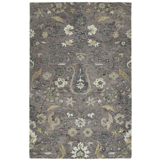 Kaleen Chancellor Collection Dark Lilac Throw Rug 2' x 3'