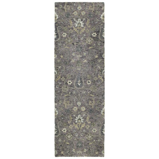 Kaleen Chancellor Collection Dark Lilac Throw Rug 2' x 3'