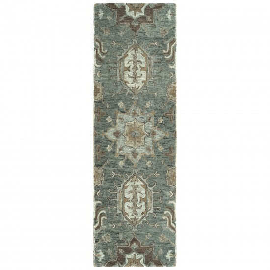 Kaleen Chancellor Collection Dark Pewter Green Area Rug 10' x 14'