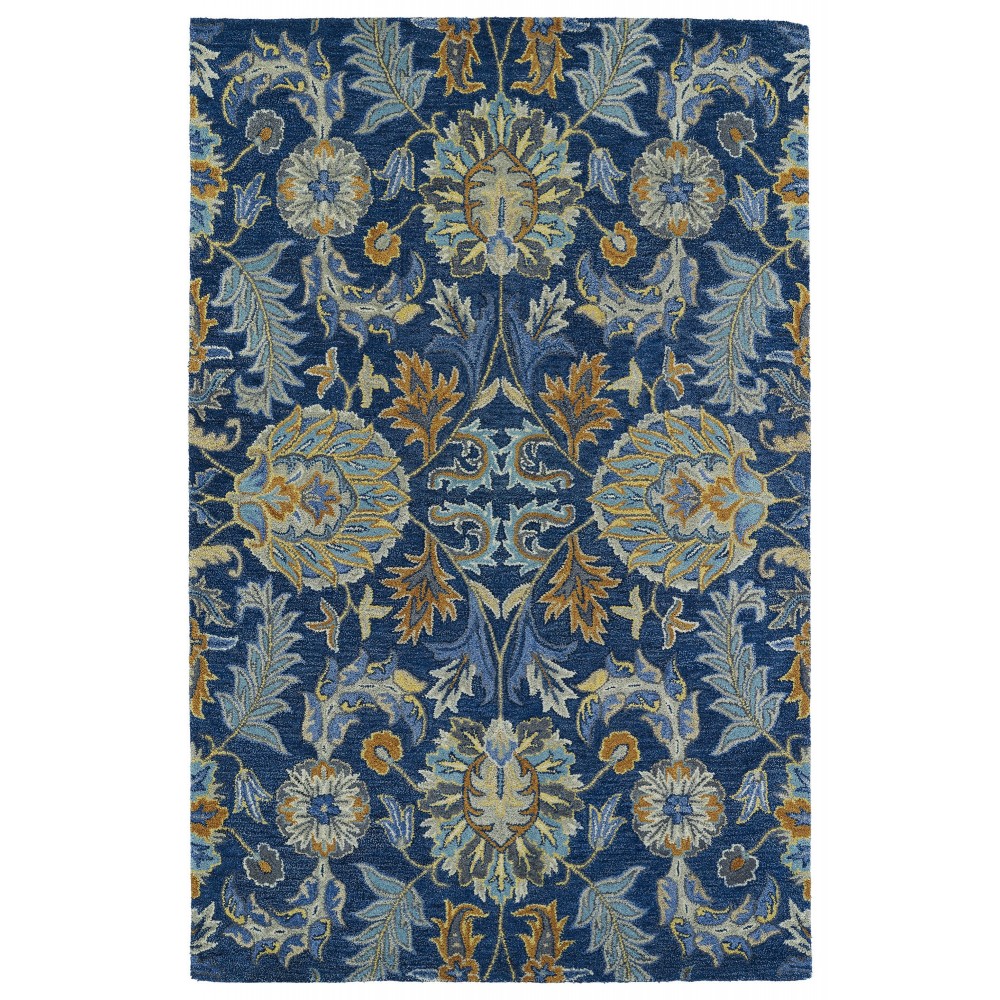 Kaleen Helena Collection Navy Denim Area Rug 5' x 7'9"