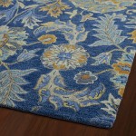 Kaleen Helena Collection Navy Denim Area Rug 5' x 7'9"