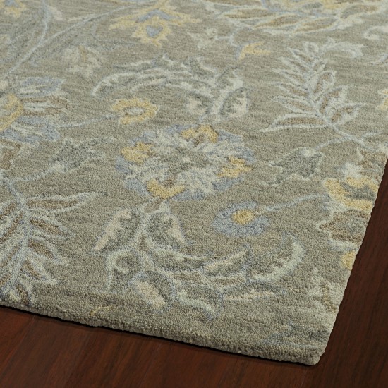 Kaleen Helena Collection Sage MilkChocolate Throw Rug 2' x 3'