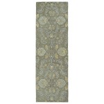 Kaleen Helena Collection Sage MilkChocolate Runner 2'6" x 8'