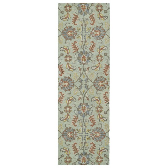 Kaleen Helena Collection Mint Beige Runner 2'6" x 8'