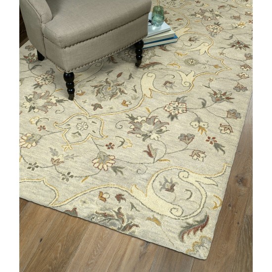 Kaleen Helena Collection Light Mushroom Runner 2'6" x 8'