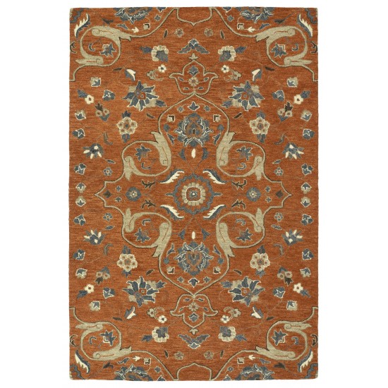 Kaleen Helena Collection Dark Paprika Area Rug 10' x 14'