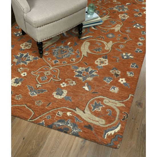 Kaleen Helena Collection Dark Paprika Area Rug 10' x 14'