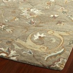 Kaleen Helena Collection Lt Brown Linen Throw Rug 2' x 3'