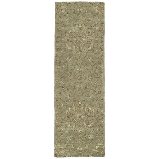 Kaleen Helena Collection Lt Brown Linen Throw Rug 2' x 3'