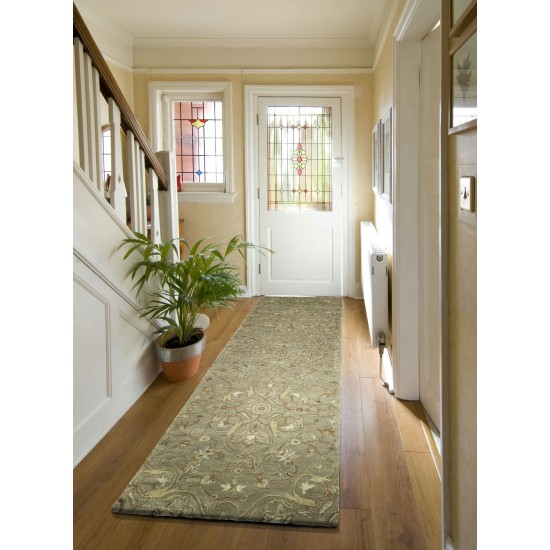 Kaleen Helena Collection Lt Brown Linen Throw Rug 2' x 3'