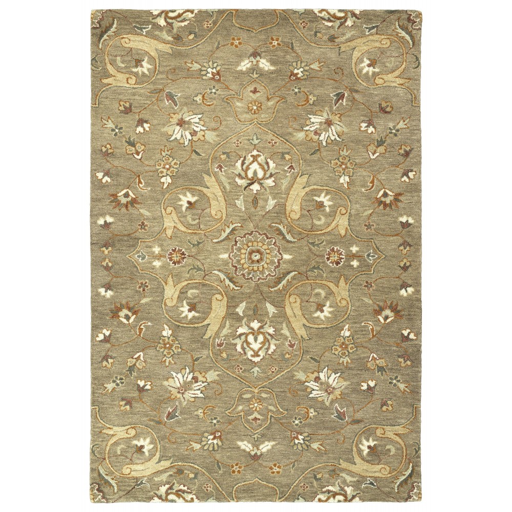 Kaleen Helena Collection Lt Brown Linen Area Rug 4' x 6'