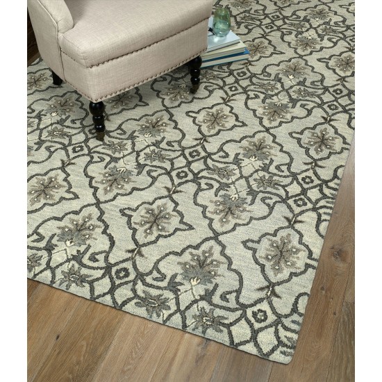 Kaleen Helena Collection Mint Gray Area Rug 12' x 15'