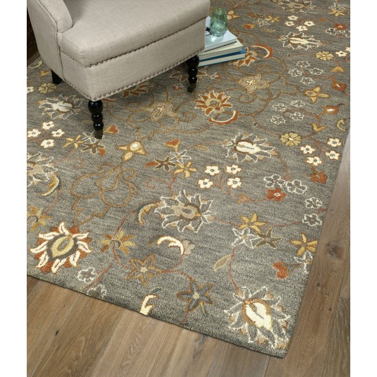 Kaleen Helena Collection Dark Pewter Green Area Rug 12' x 15'