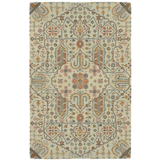 Kaleen Helena Collection Ivory Pink Area Rug 10' x 14'