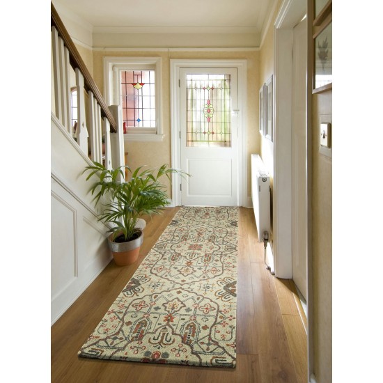 Kaleen Helena Collection Ivory Pink Area Rug 12' x 15'