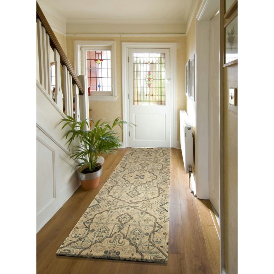 Kaleen Helena Collection Dark Salmon Area Rug 5' x 7'9"