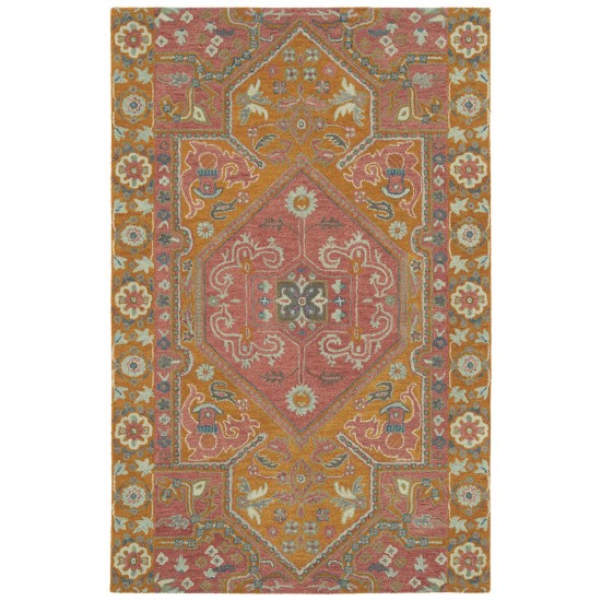 Kaleen Helena Collection Dark Pink Area Rug 10' x 14'