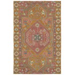 Kaleen Helena Collection Dark Pink Area Rug 8' x 10'