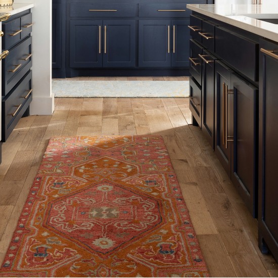 Kaleen Helena Collection Dark Pink Area Rug 8' x 10'
