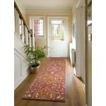 Kaleen Helena Collection Dark Pink Area Rug 8' x 10'