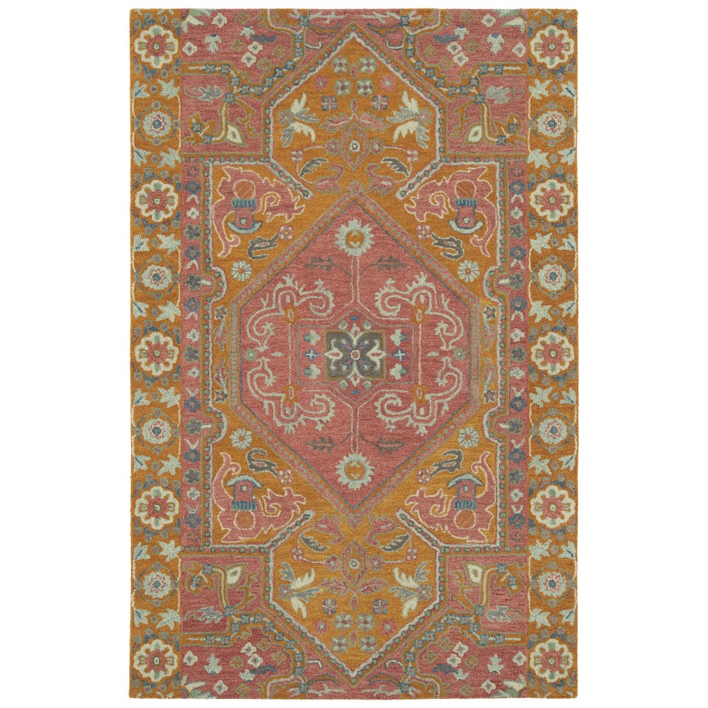 Kaleen Helena Collection Dark Pink Area Rug 9' x 12'