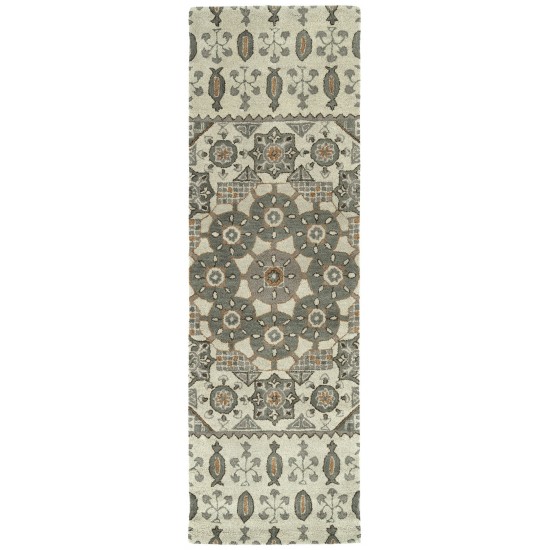 Kaleen Helena Collection Ivory Gray Area Rug 8' x 10'