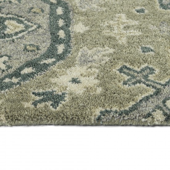 Kaleen Helena Collection Dark Fern Runner 2'6" x 12'