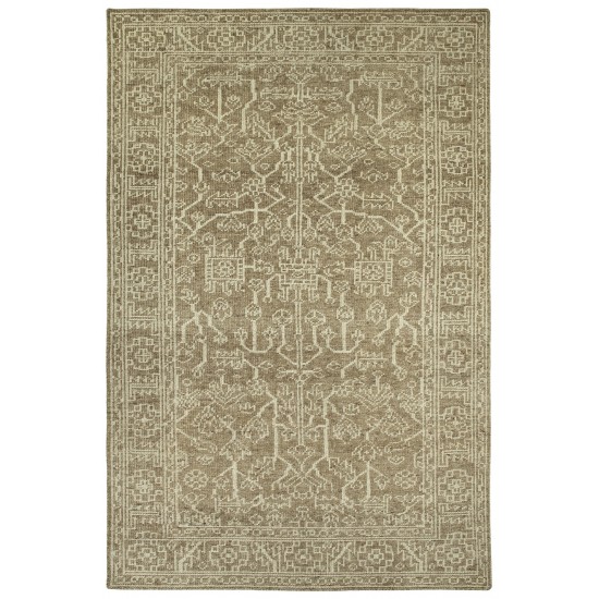 Kaleen Herrera Collection Light Khaki Throw Rug 2' x 3'