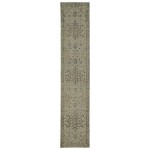 Kaleen Herrera Collection Light Pewter Green Runner 2'6" x 12'