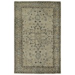 Kaleen Herrera Collection Light Pewter Green Area Rug 5'6" x 8'6"